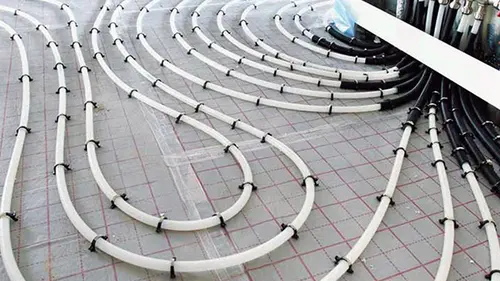 heating pipes marked with continuous inkjet printer alphajet 