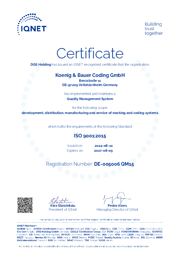 IQNet ISO 9001:2015