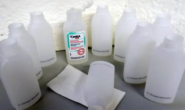 coding with isopropanol-resistant ink on disinfectants 